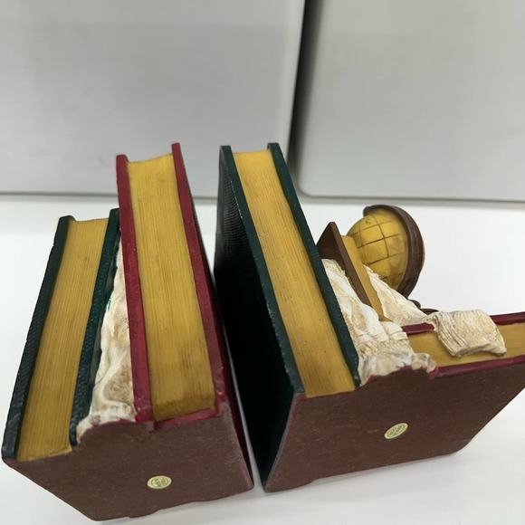 VTG Bookends Nautical Themed Log Book and Around the World Globe Books - Picture 9 of 16